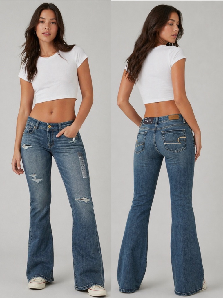American Eagle Ae Vintage Original Boot Stretch Jeans 8 Long